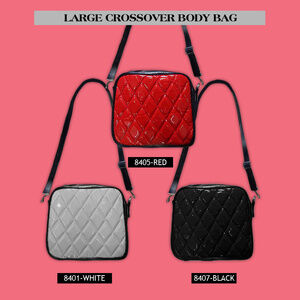 US HANDMADE LARGE CROSSBODY BAG W/ "SHINY DIAMOND"